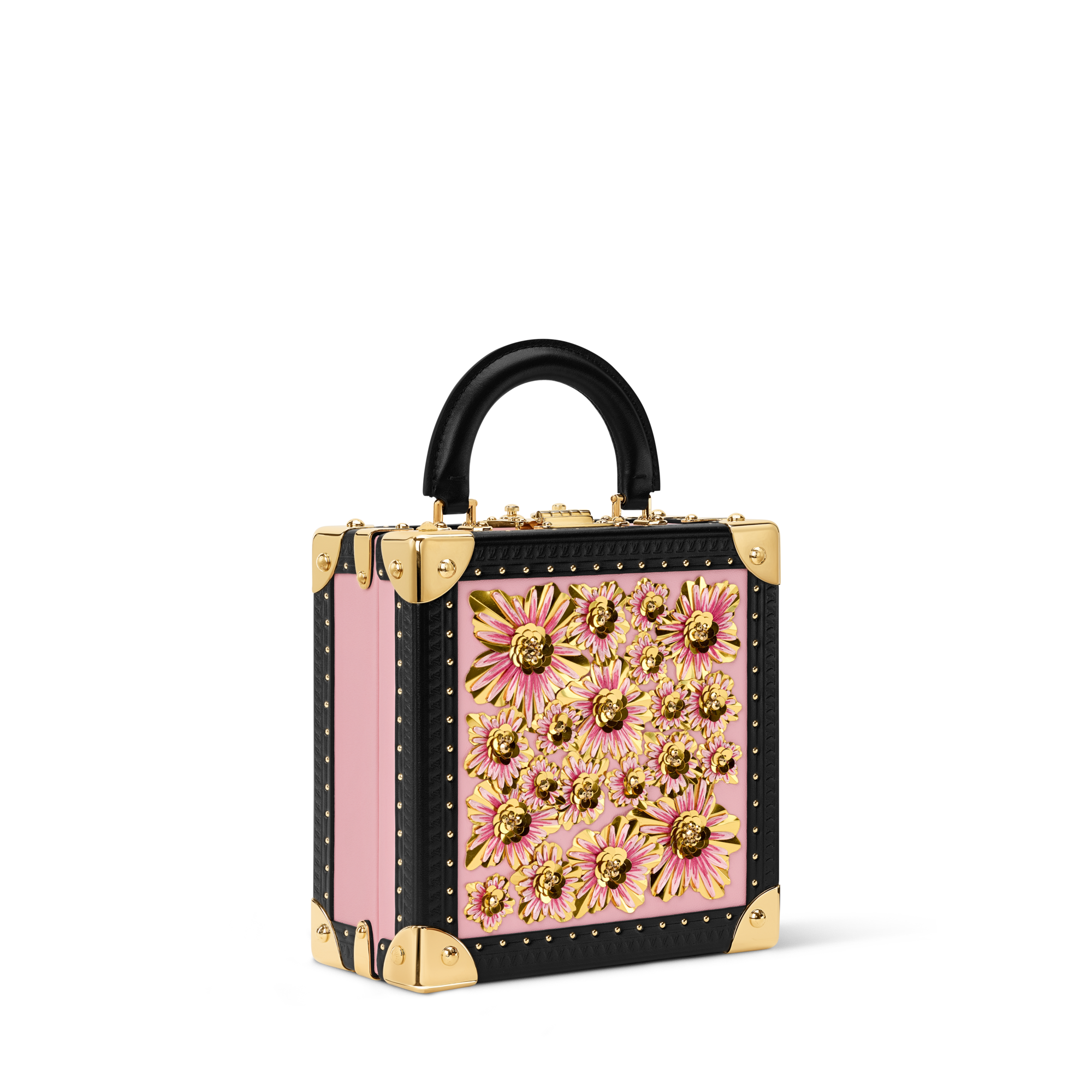 LOUIS VUITTON花柄 キューブ型ケース Mini Square Trunk Fashion Leather - Trunks and Boxes M3A266